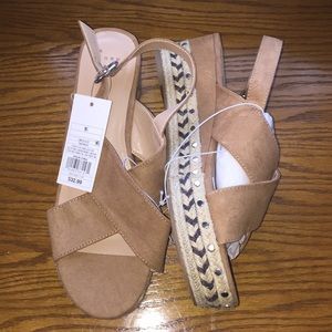 Espadrille wedge sandals! Size 9.5